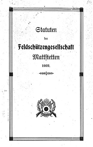 Statuten FS Mattstetten 1922